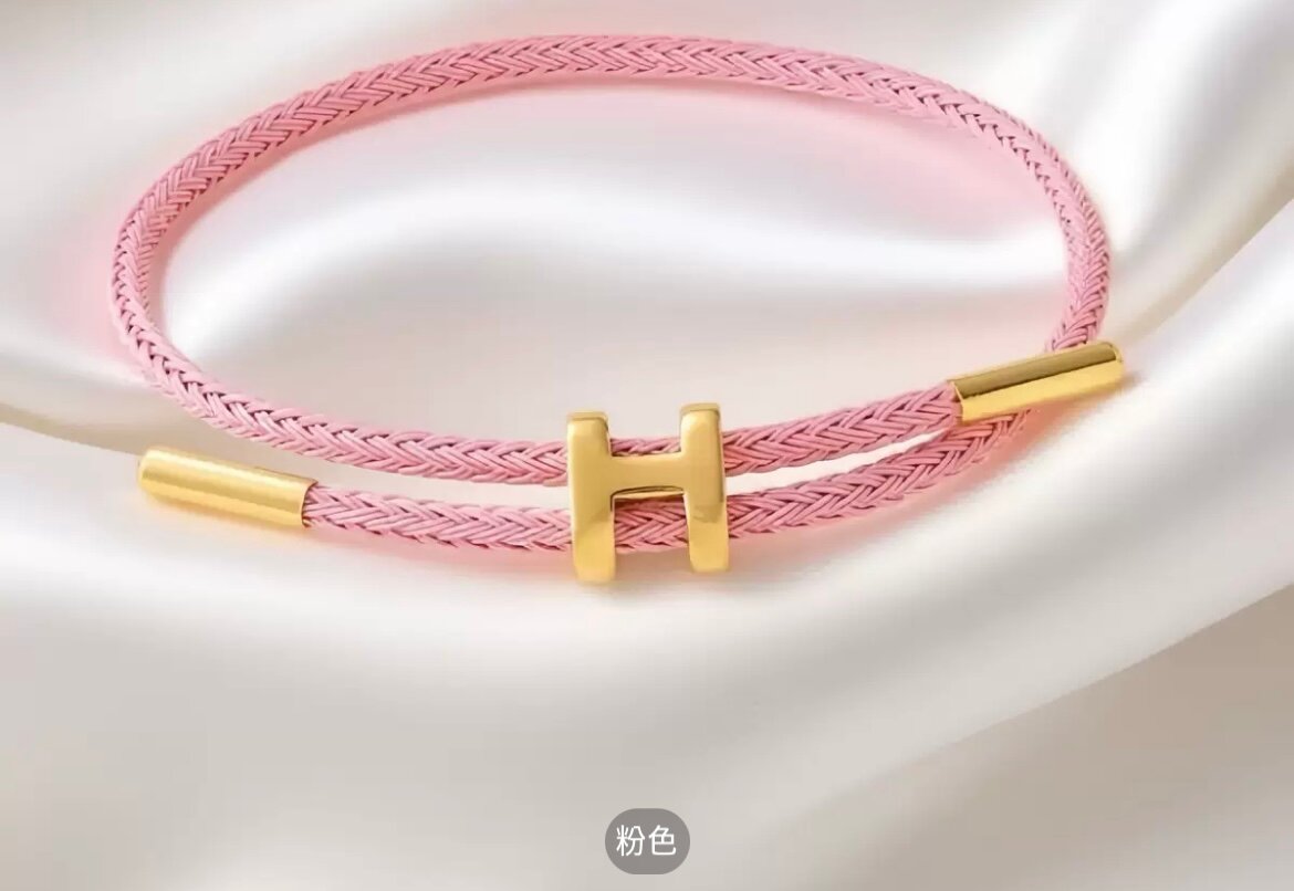 Браслет Hermes, 1 шт., размер 19 см, размер one size, диаметр 19 см, белый
