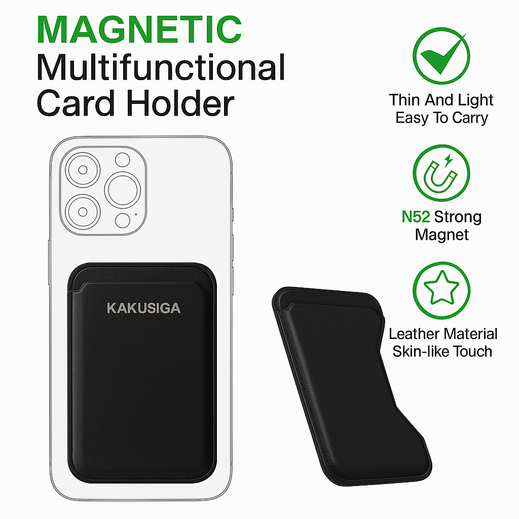 Чехол для криптокошелька kakusiga, фактура матовая, black reflective