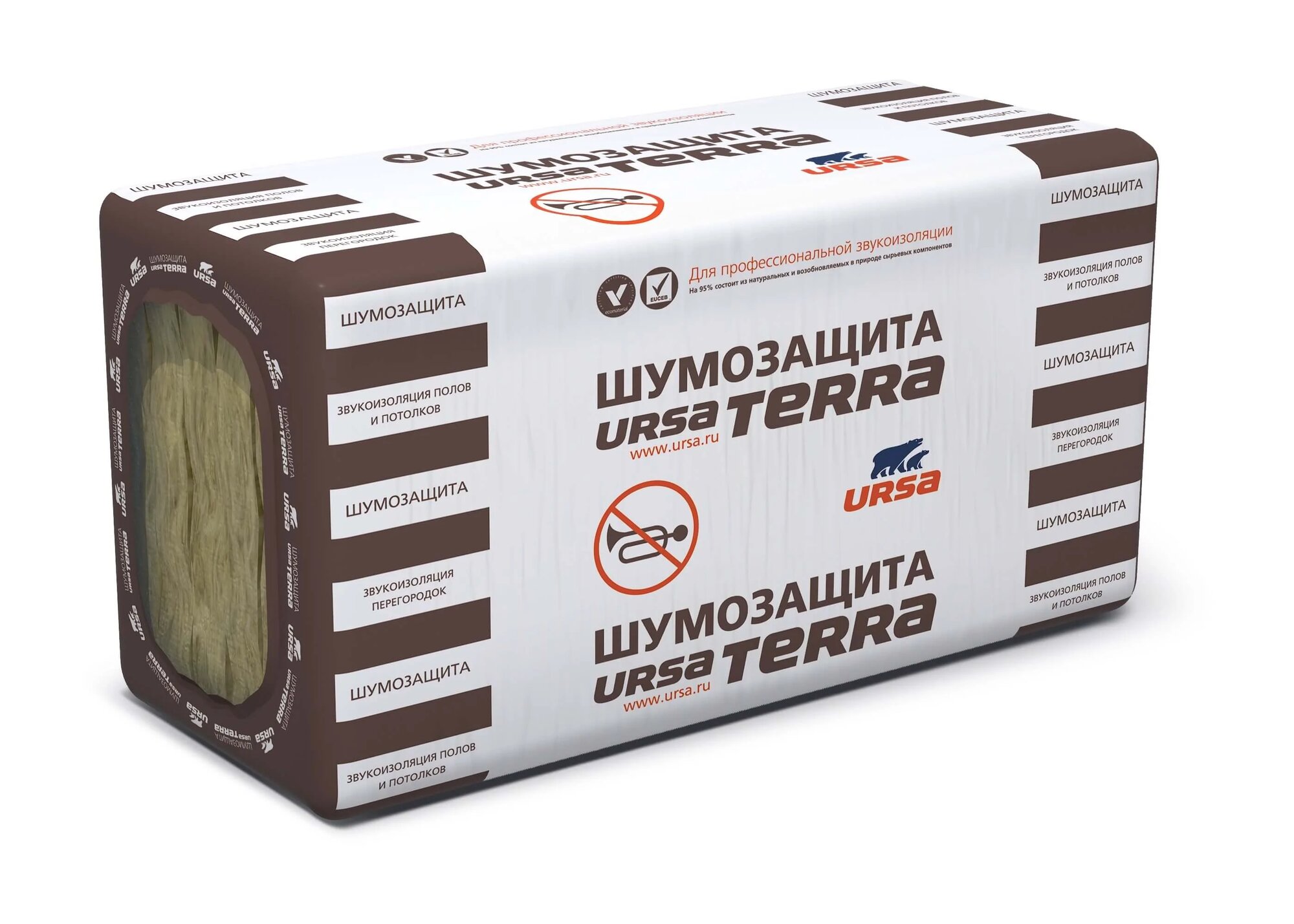 Урса Терра Шумозащита 1200х610х100мм (5шт) (366м2) (0366м3)