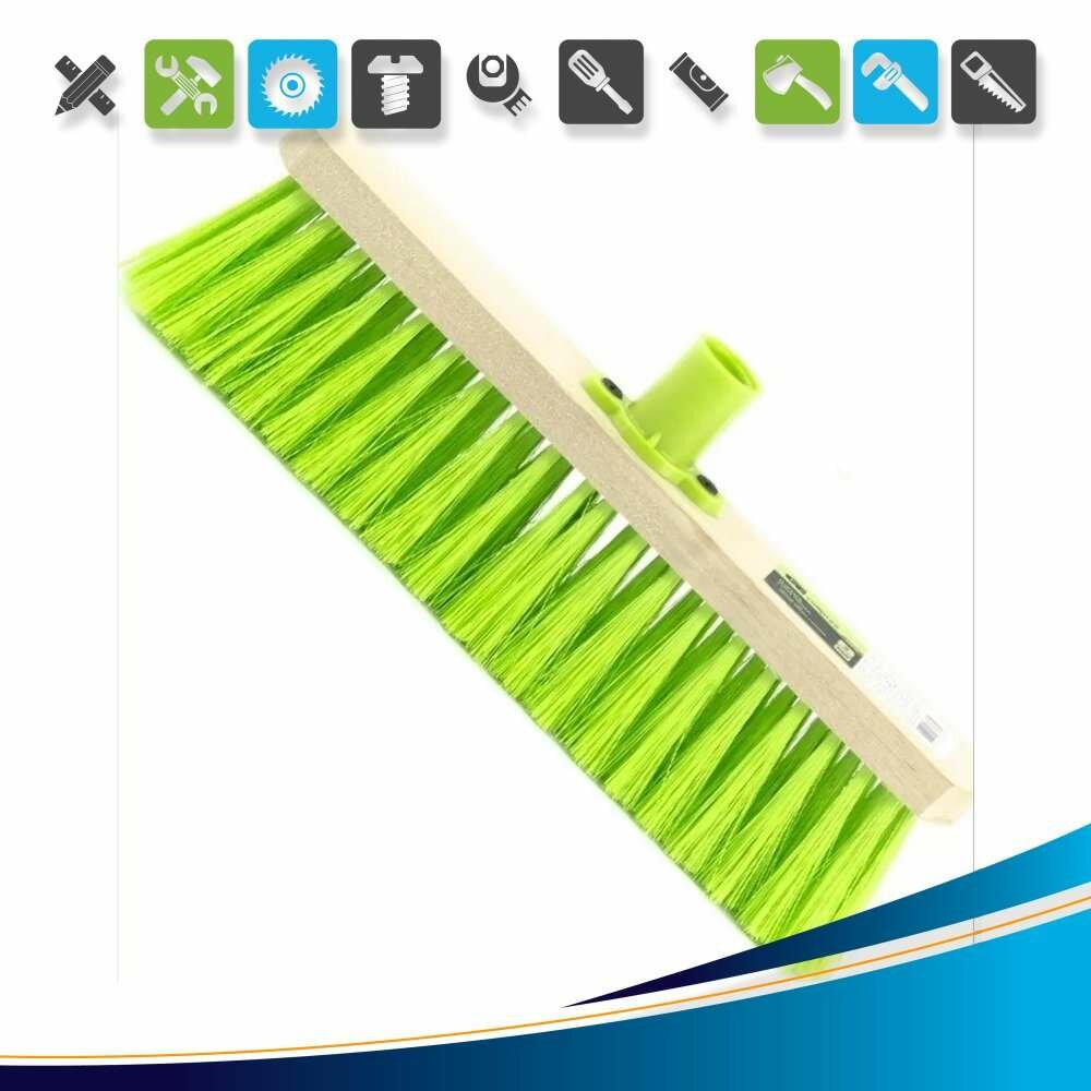 Щетка садовая дерево 28 см без ручки