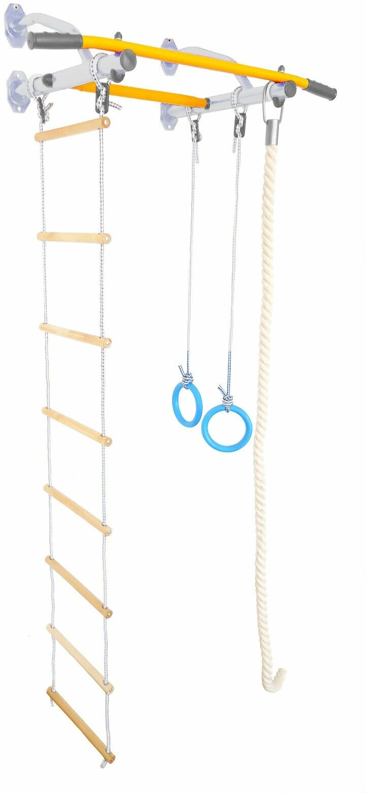 Детский спортивный комплекс Эконом (белый/желтый) нагрузка 100 кг