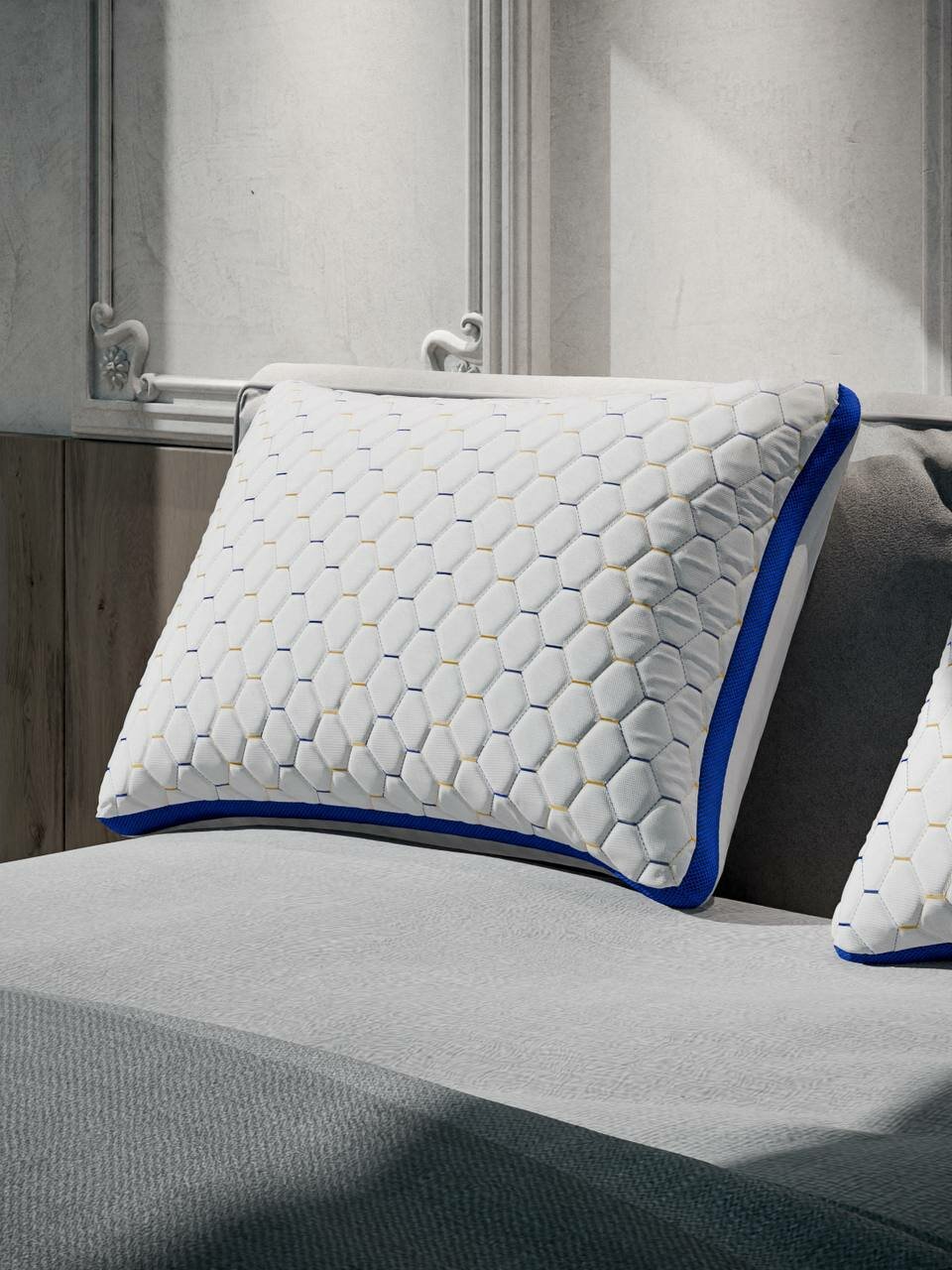 Подушка 50×70 см для сна из халафибра, мягкая и длительного использования 2 шт. — фото 1