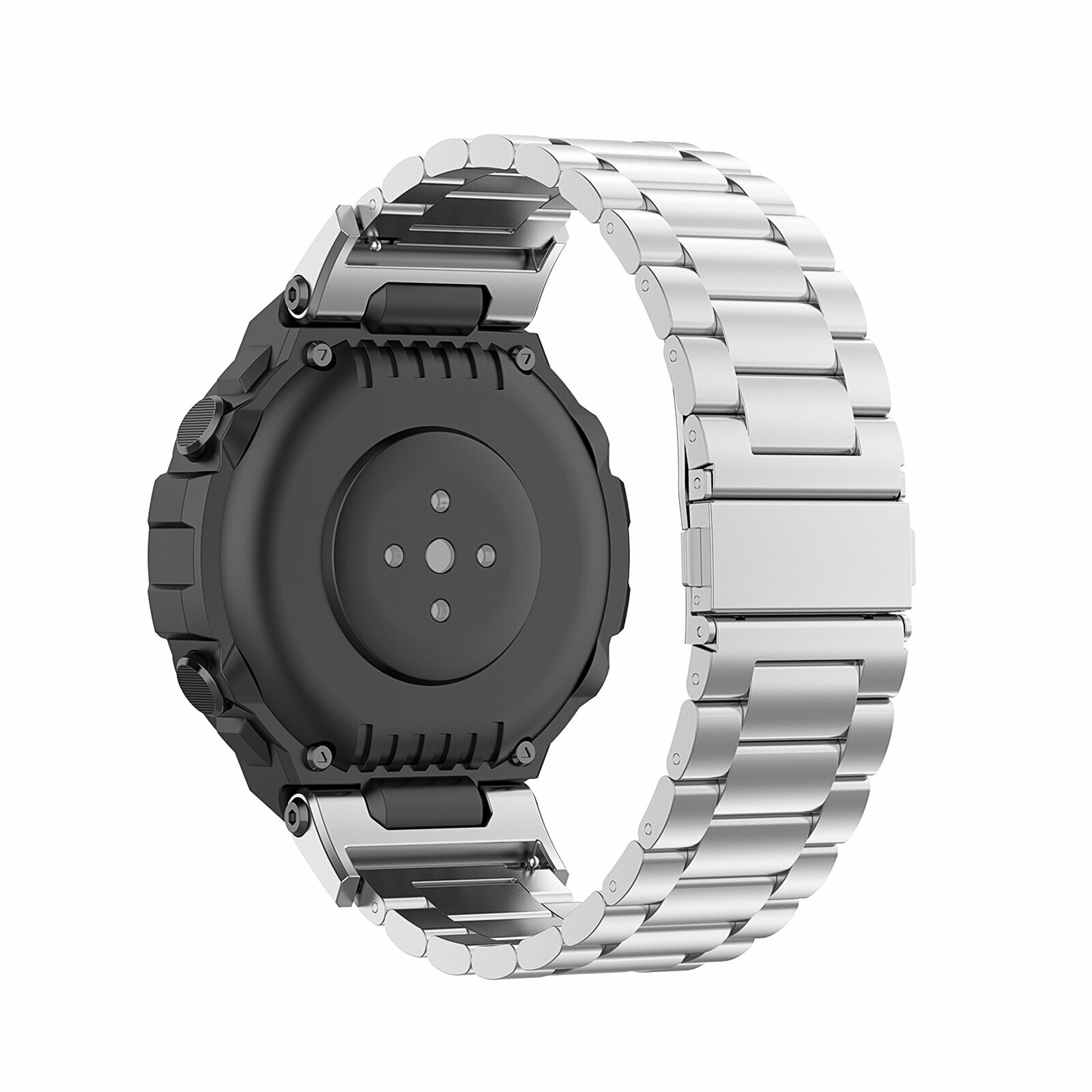 Металлический ремешок для Huami Amazfit T-Rex T-Rex Pro, нержавеющая сталь, легкий и безопасный