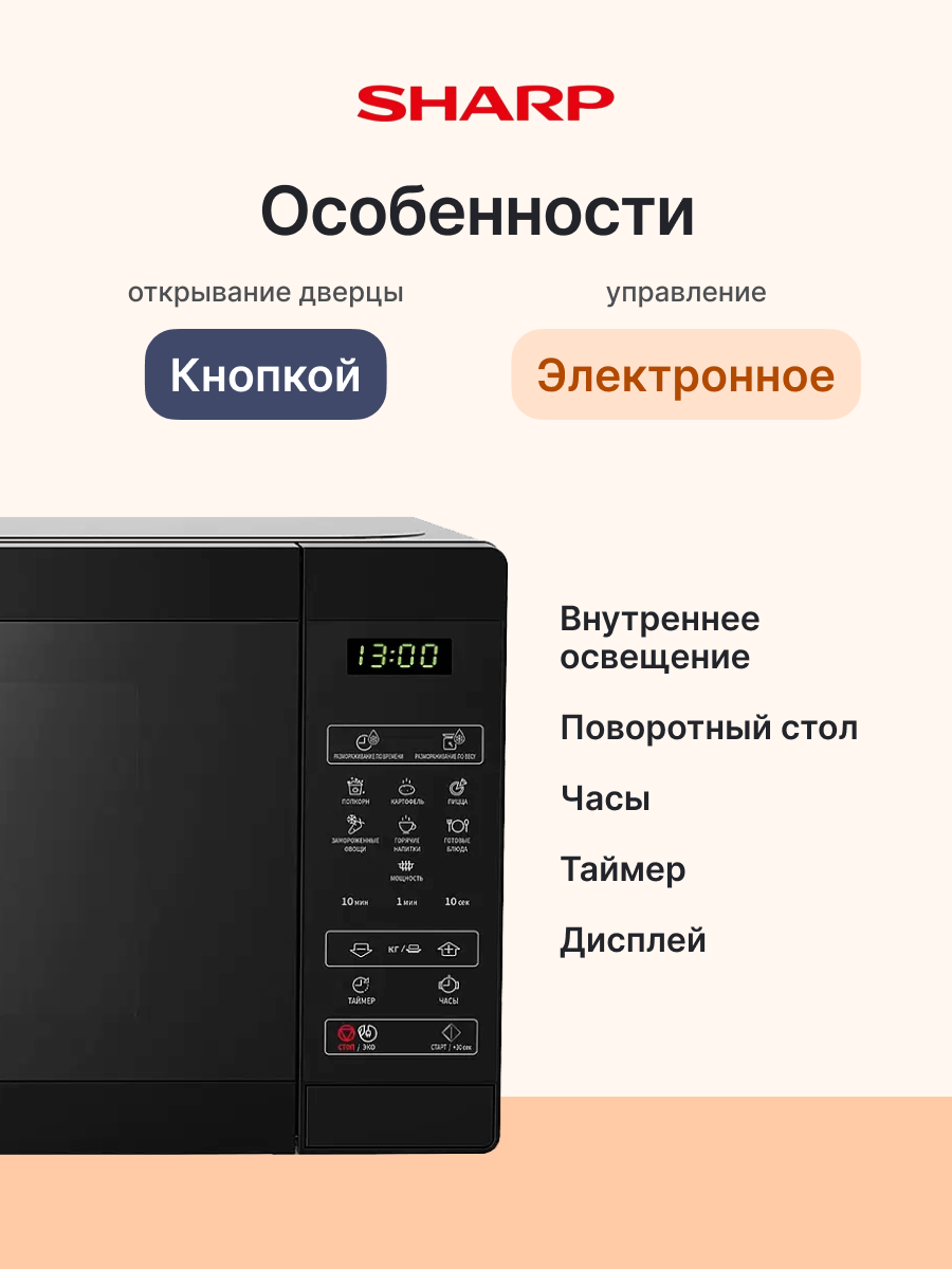 Микроволновая печь SHARP R2800RK — фото 1