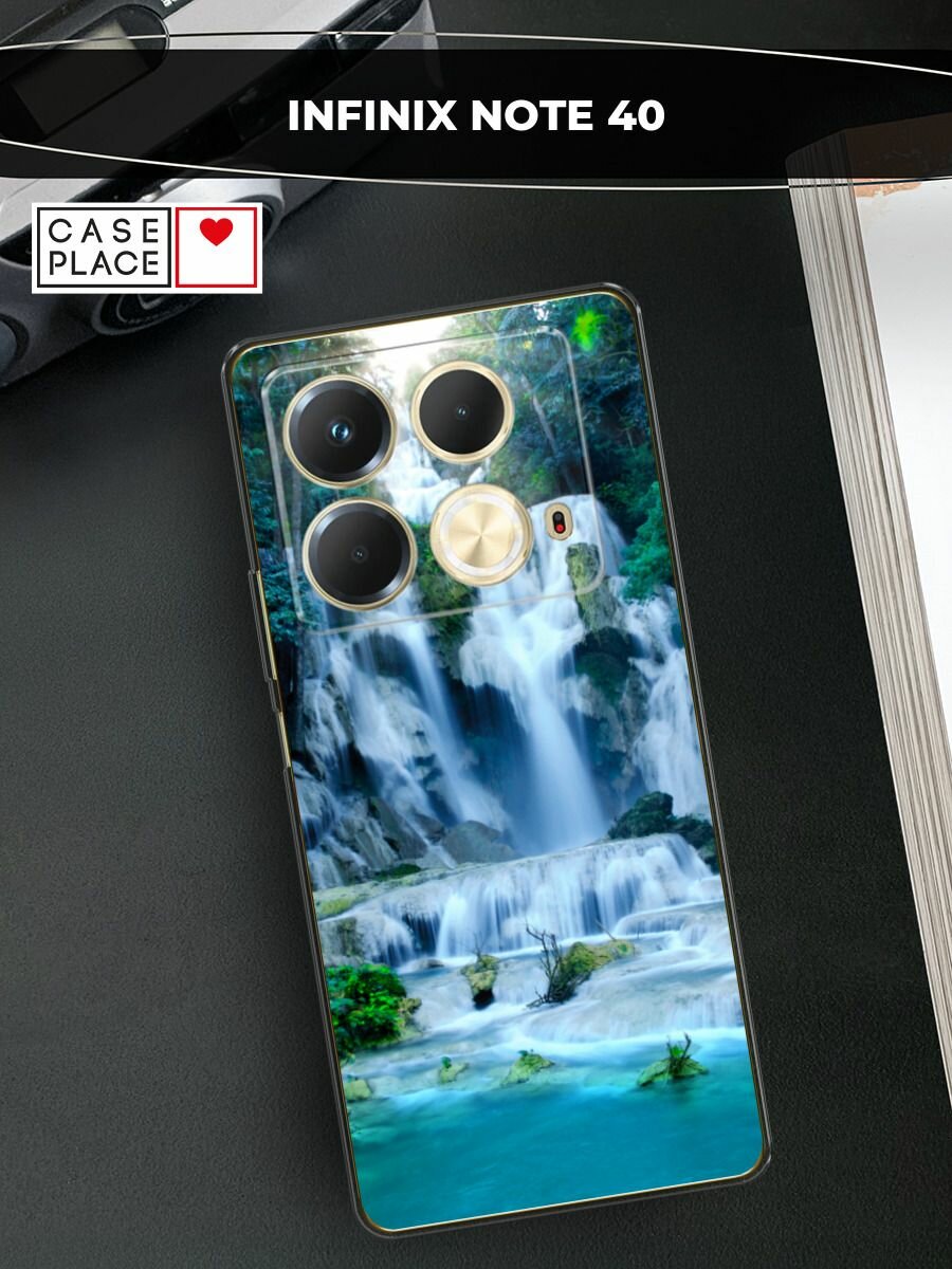 Чехол на Infinix Note 40 / Инфиникс Нот 40 с принтом "Водопад 8"