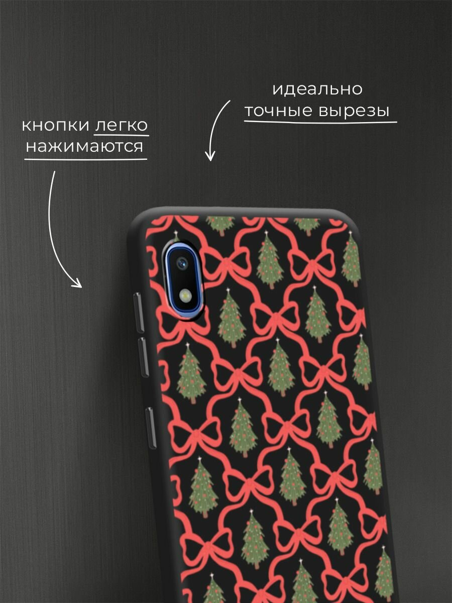 Чехол на Samsung Galaxy A10 / Самсунг А10 с принтом "Елка паттерн 2" — фото 1