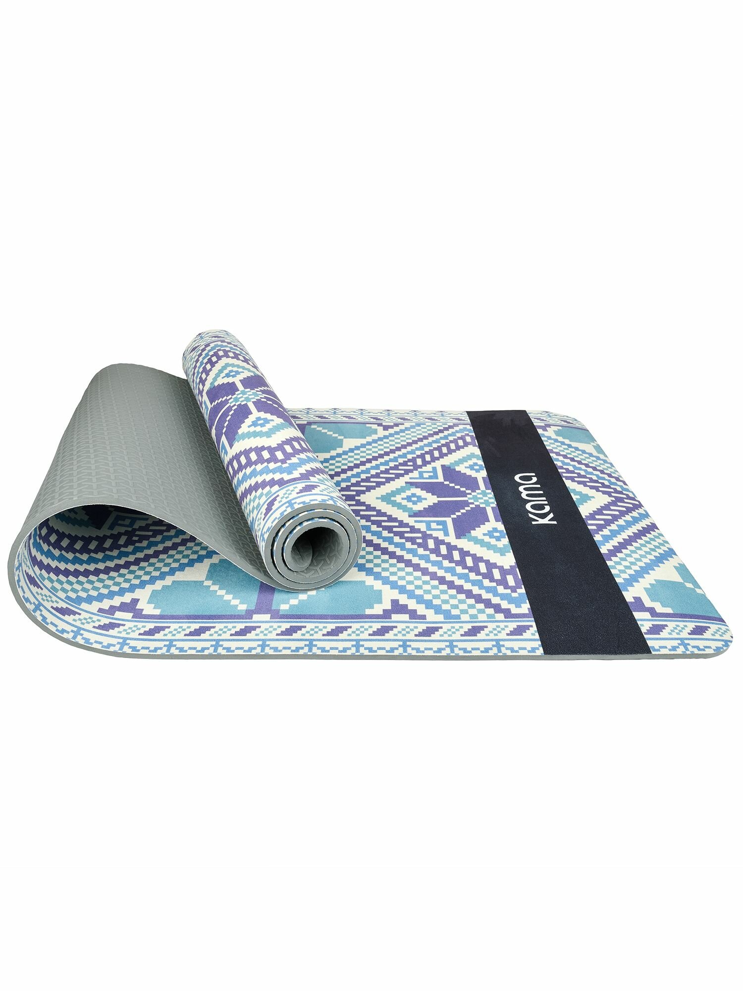 Коврик для йоги и фитнеса, 6 мм, Kama / COVER — фото 1