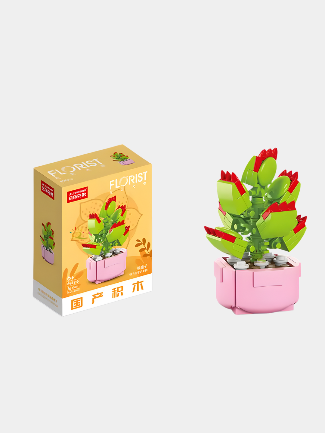 Конструктор Лего Цветы из миниблоков 3D, конструктор растения — фото 1