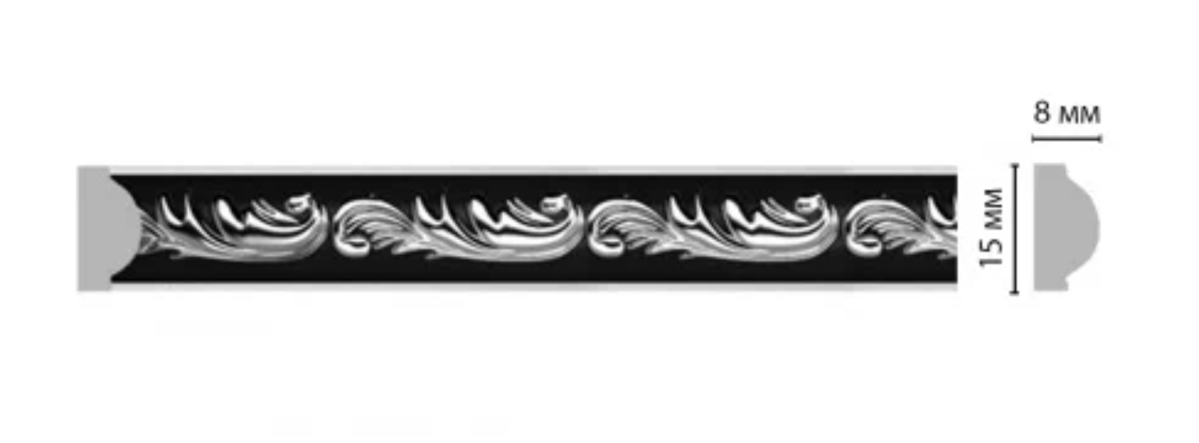 Молдинг Decomaster 130-63 ШК/80 В15хШ8хД2400 мм / Декомастер.