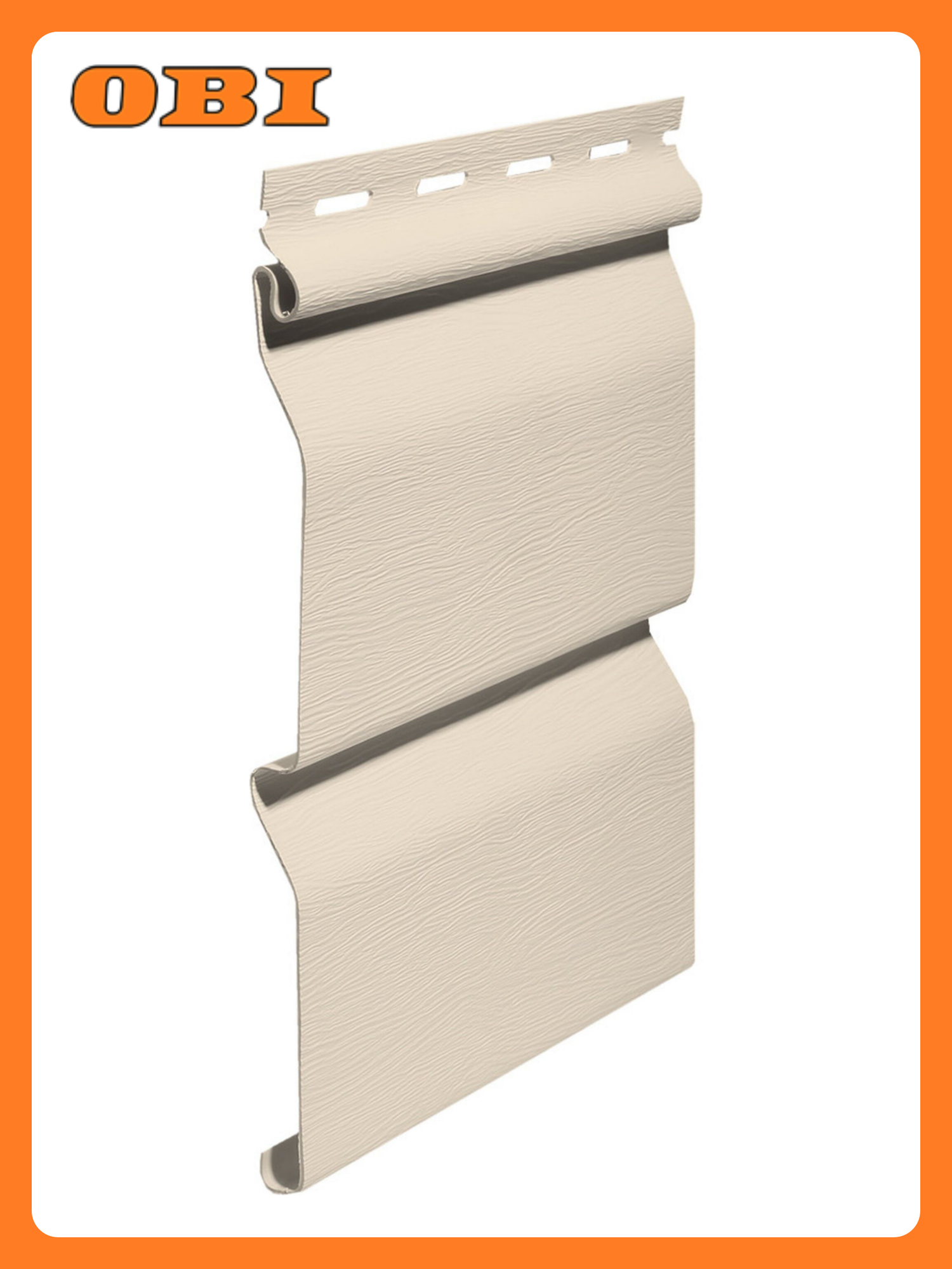 Виниловый сайдинг Терна Полимер Fineber "Молочай" 3050х205 мм бежевый