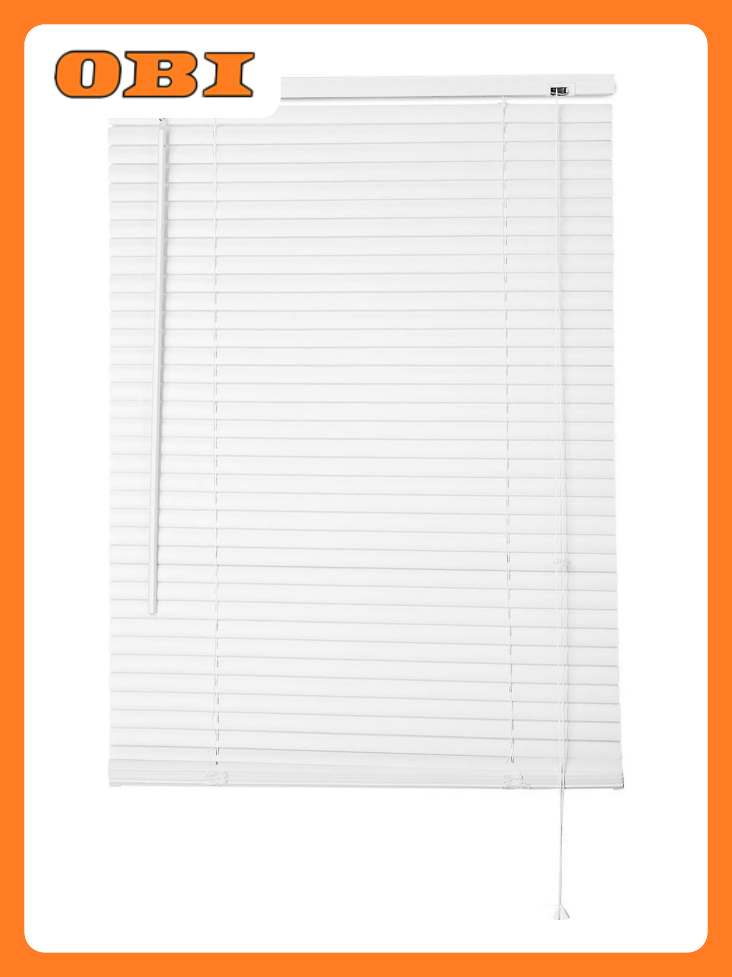Жалюзи Эскар пластиковые 70х160 см белые