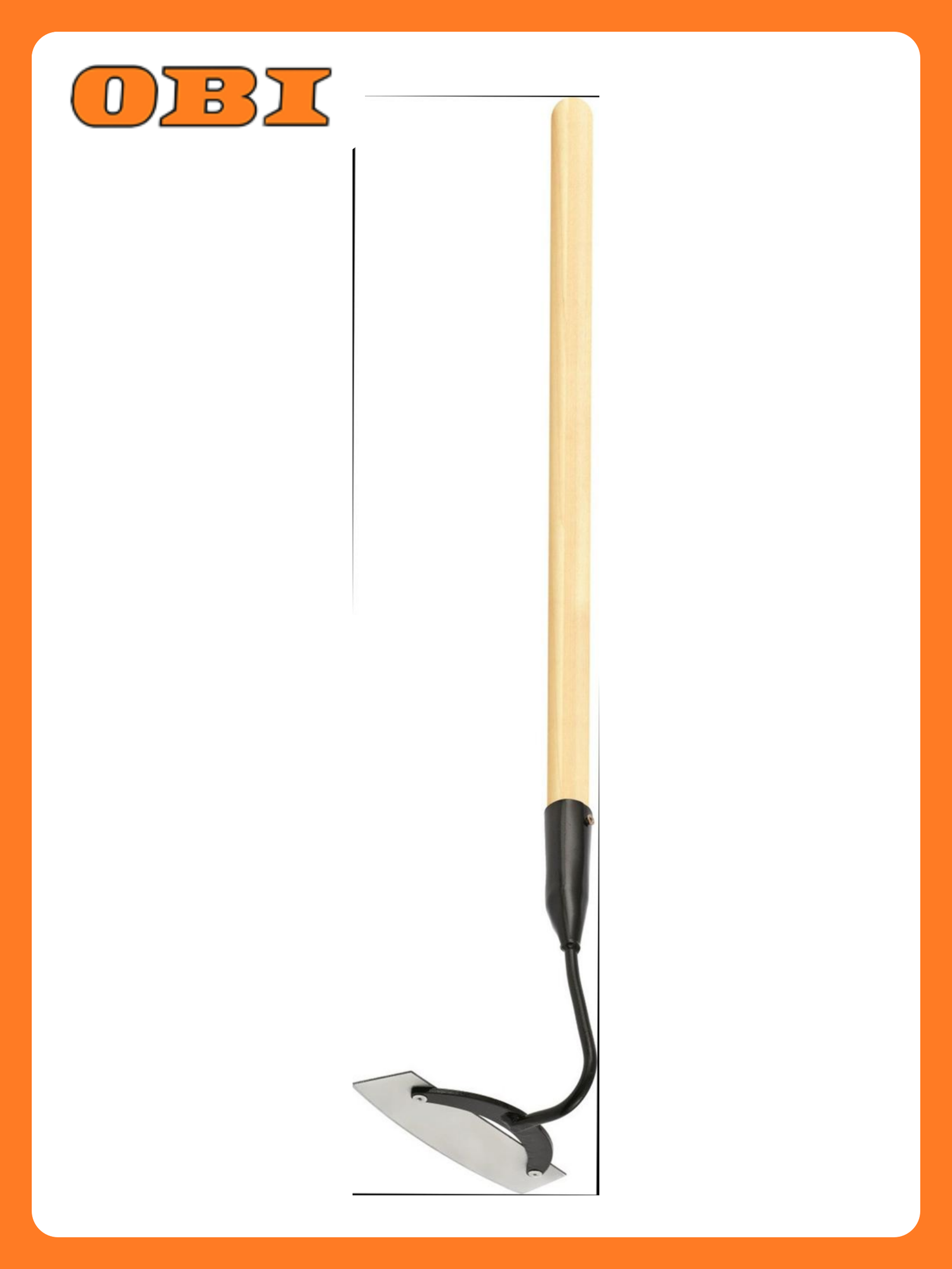 Мотыга Сибртех трапециевидная с черенком деревянная 170мм