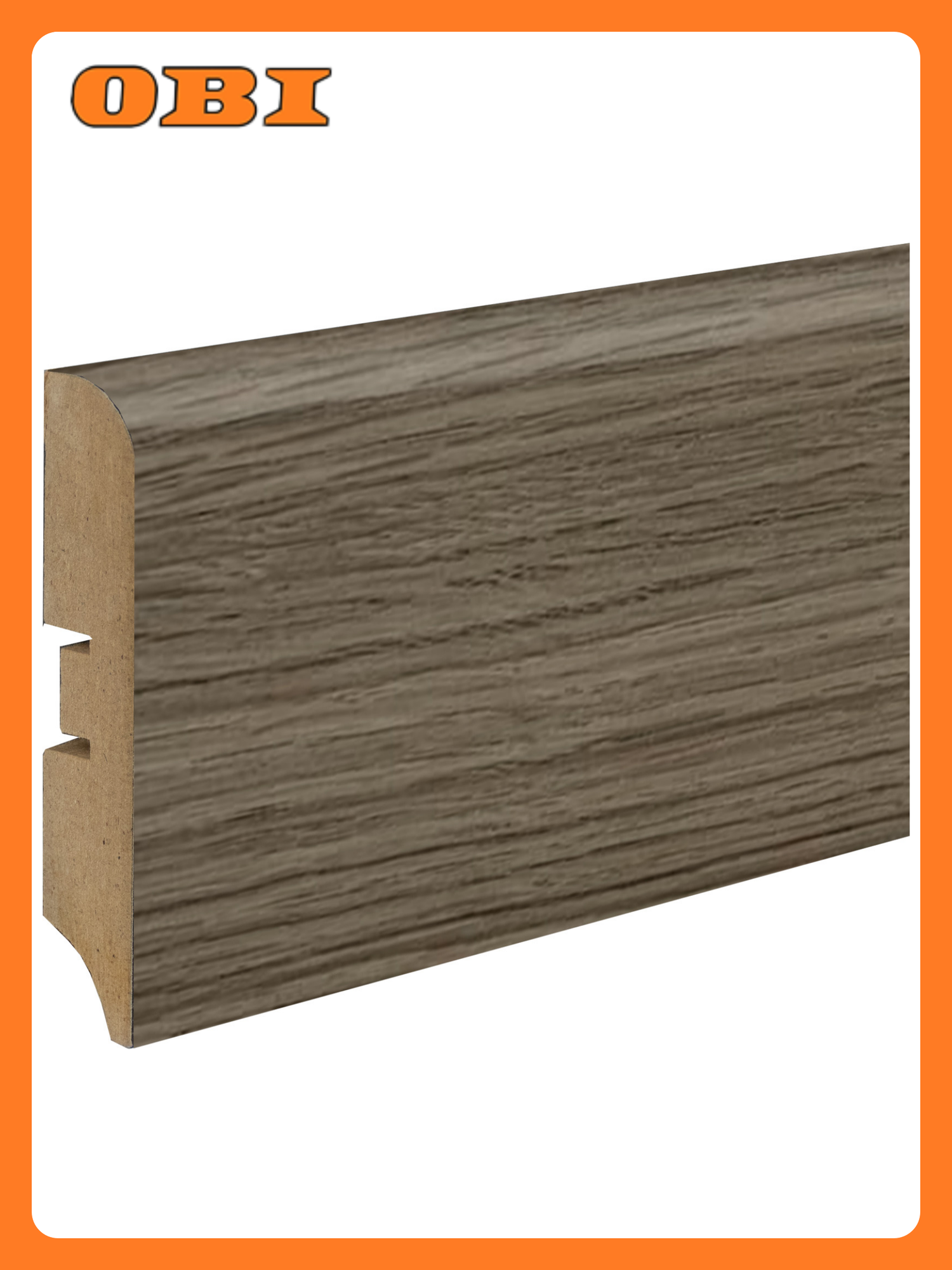 Плинтус МДФ Smartprofile PREMIUM Color 80М Блэквуд сатиновый 074 2400x80 мм