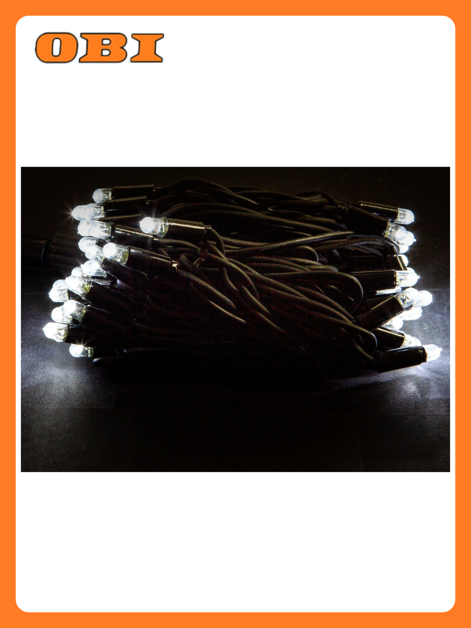 Гирлянда наружная SYSTEM PROF Нить 50 LED холодный белый 5 м