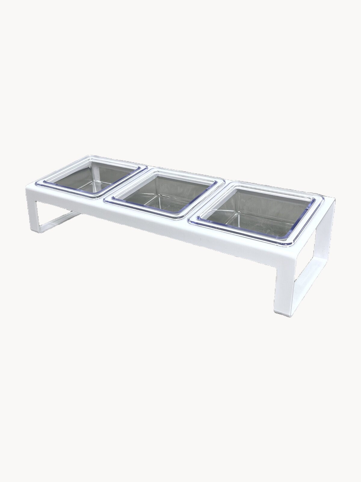 Миска для животных с подставкой тройная LOVANIMAL. Миски для кошек и собак