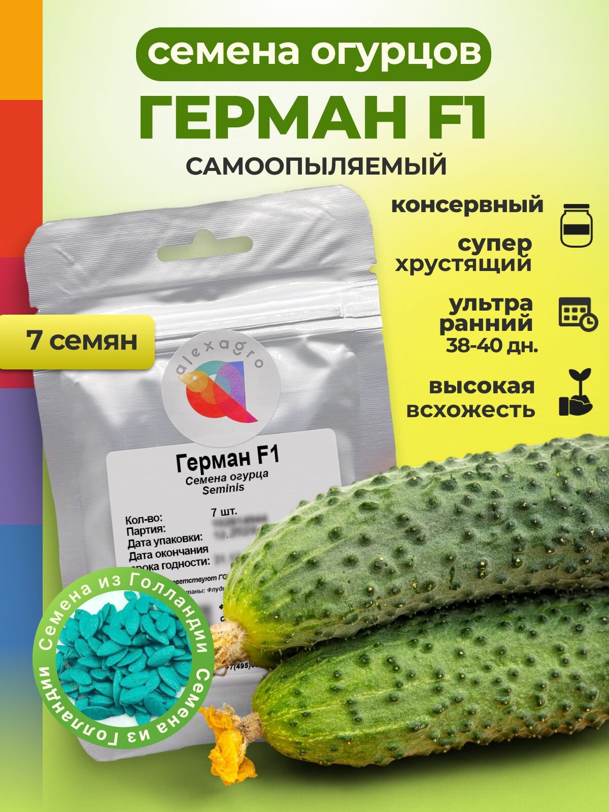 Огурец Адам F1 на грядке