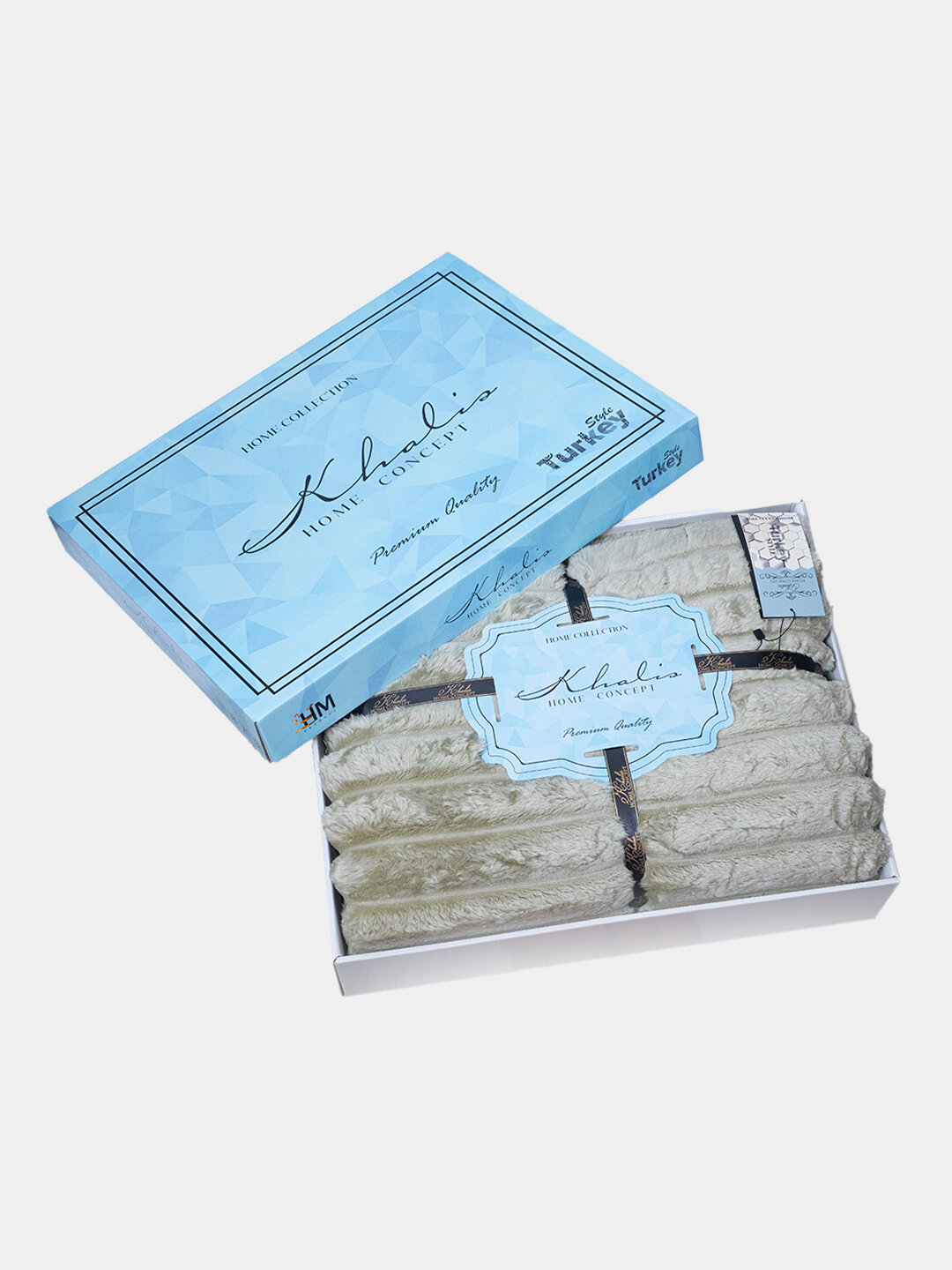 Плед Khalis "Home Concept", мягкий, теплый, в подарочной упаковке, 220*190 см