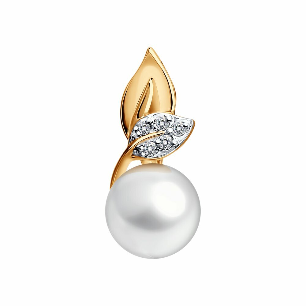 Подвеска, красное золото, 585 проба