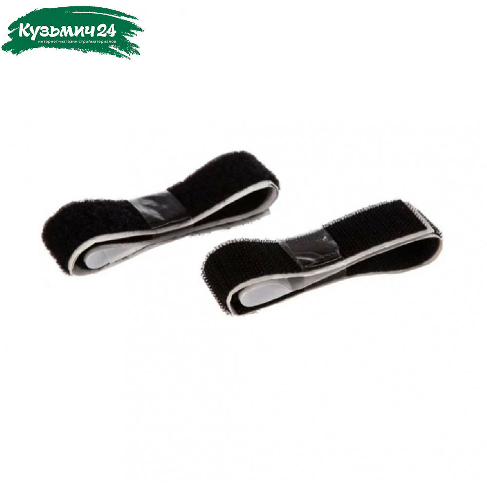 Лента-липучка Сила притяжения THL72-07 ПВХ самоклеящаяся черная 19 х 460 мм