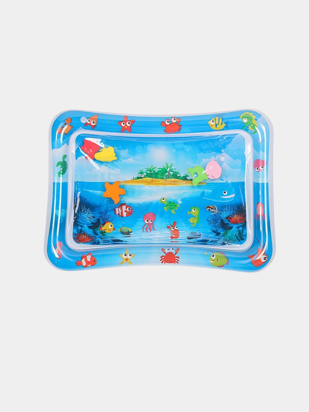 Водяной развивающий коврик, с игрушками, для малышей, 0+, бренд — фото 1