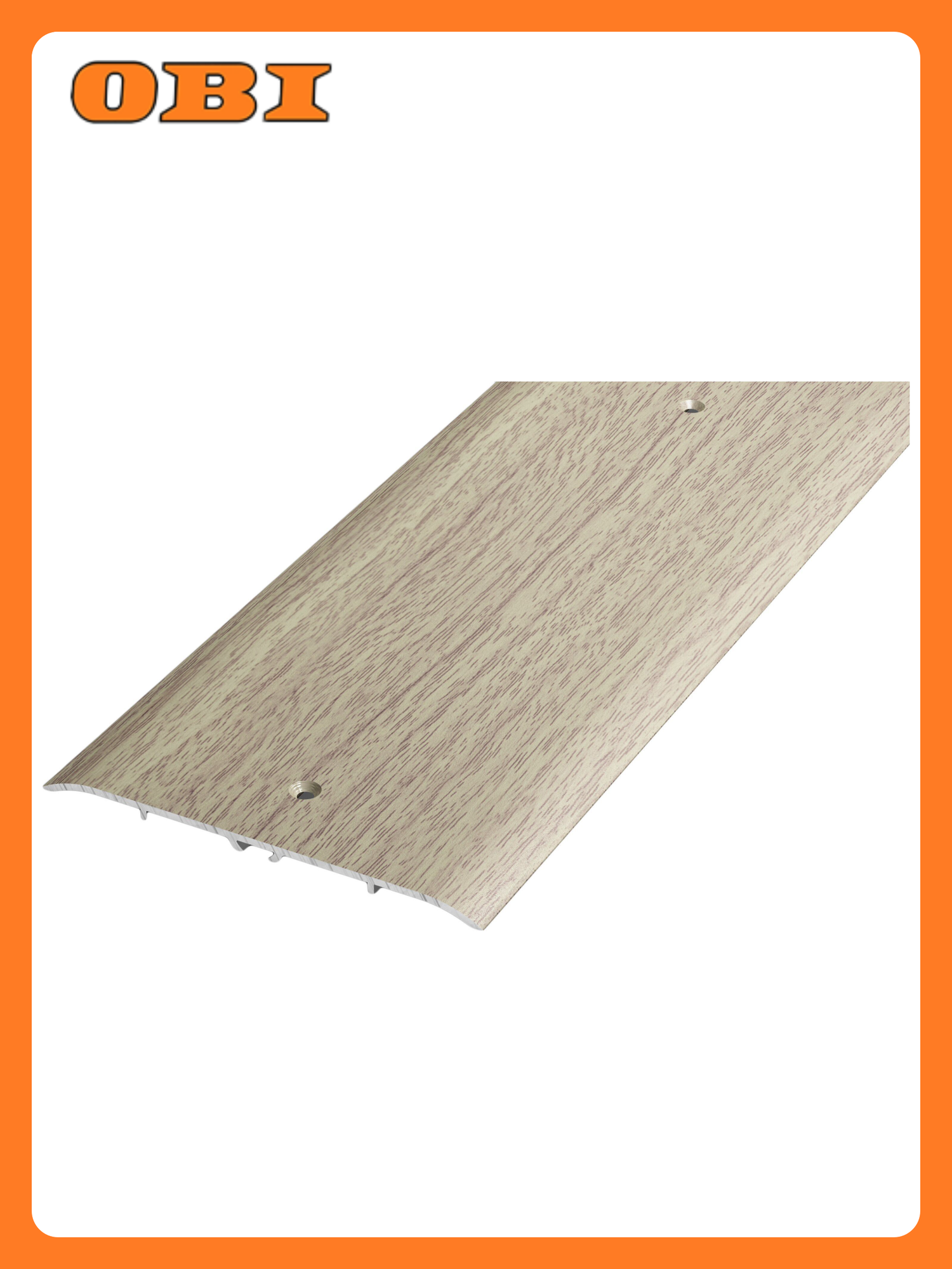 Порог одноуровневый лука ПС 05 900.087 дуб беленый алюминий 900х100 мм