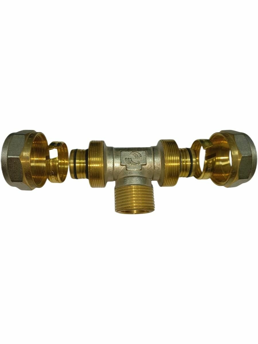 Тройник 32х1"*32 ц/ш/ц — фото 1