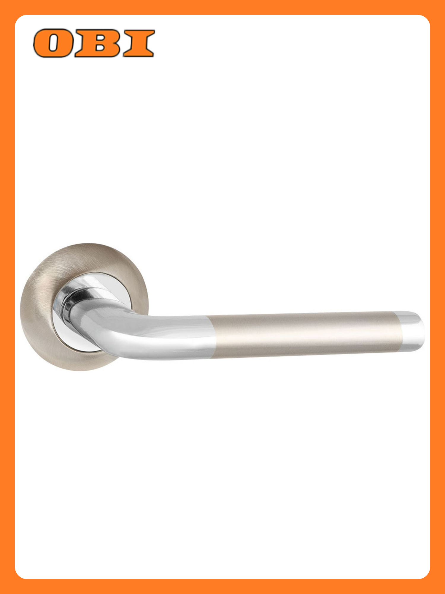 Дверная ручка Punto REX TL SN/CP-3 алюминий гальваническое покрытие 150 тыс. циклов