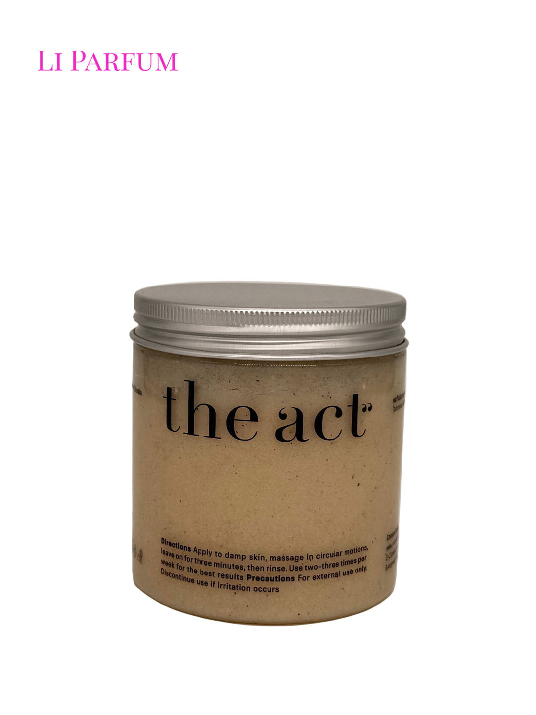 Скраб для тела The Act, солевой, с маслами кокоса и миндаля, 300 г
