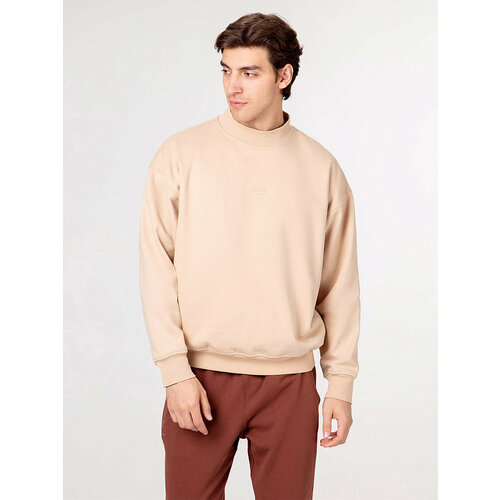 фото Свитшот streetbeat crew hight neck fleece, 1 шт., размер xl, , бежевый