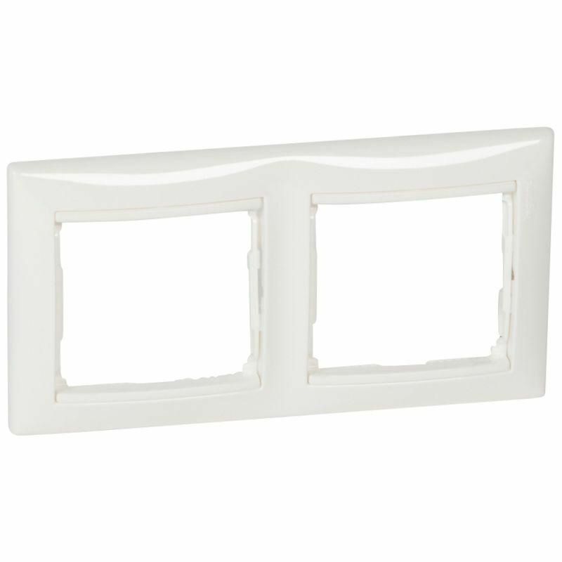 Рамка 2-м Valena горизонт. бел. IEK 774452 — фото 1
