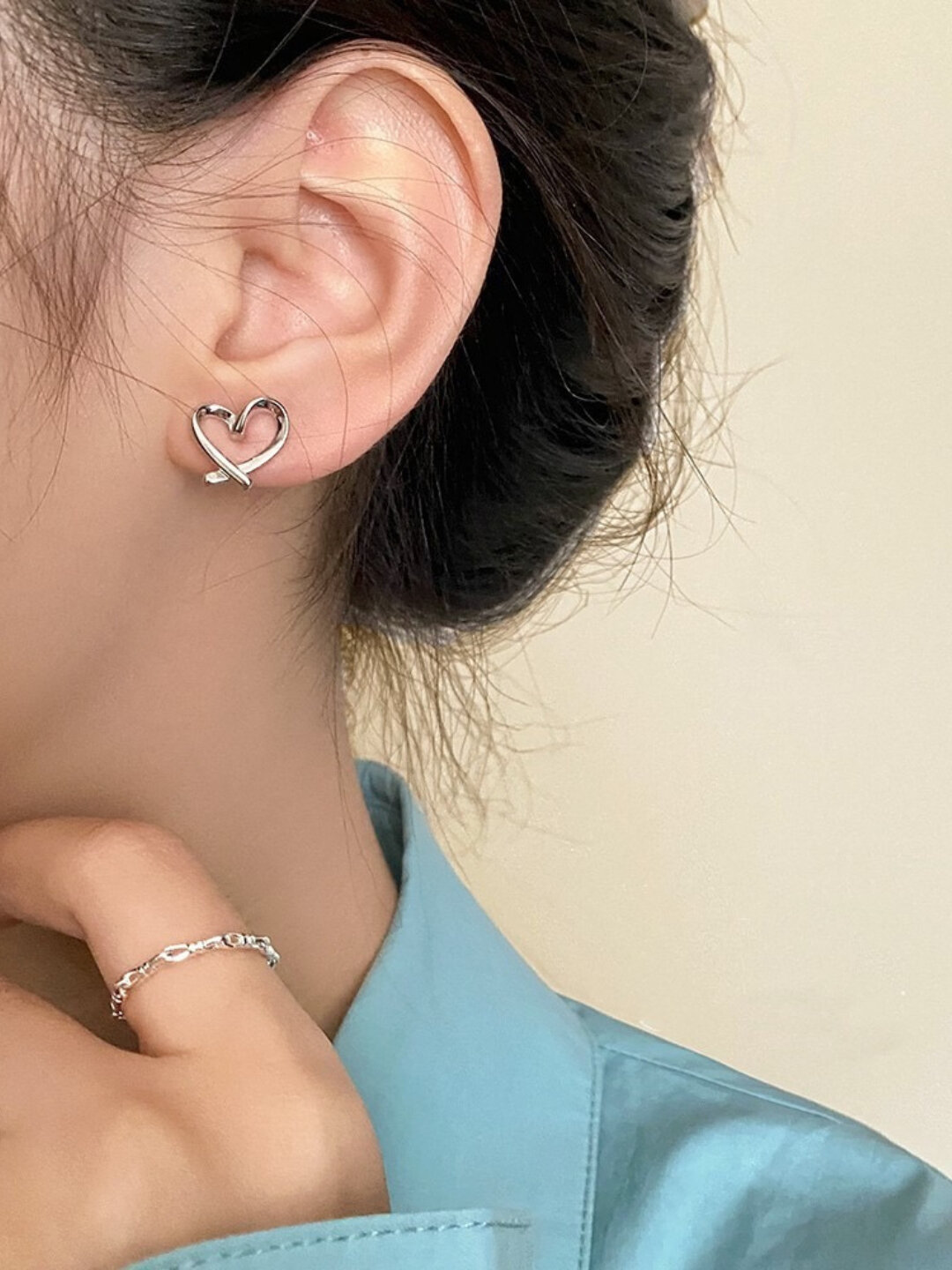 Моносерьга, Swarovski Zirconia, golden — фото 1