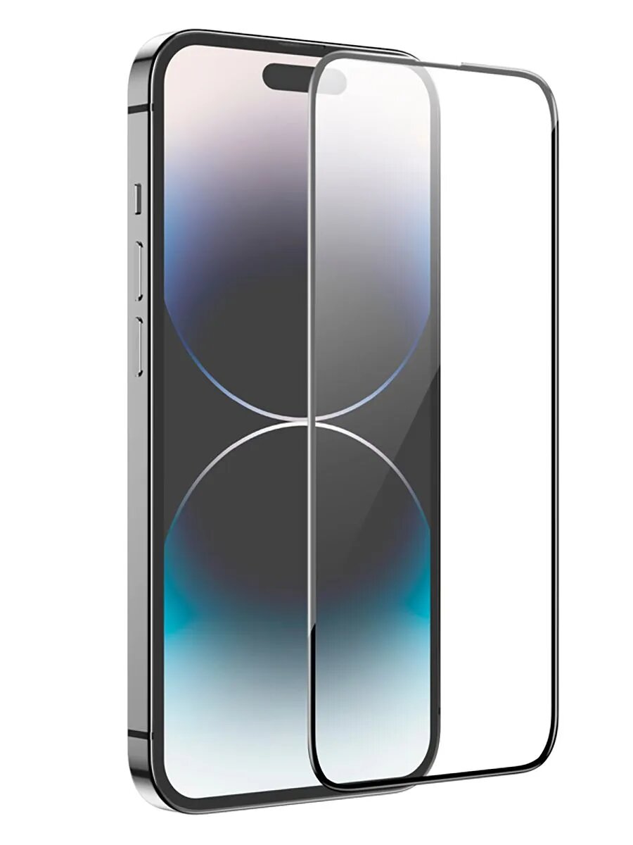 Защитное стекло Hoco G16 iPhone 14 Pro, полноразмерное, 5D, цвет черный