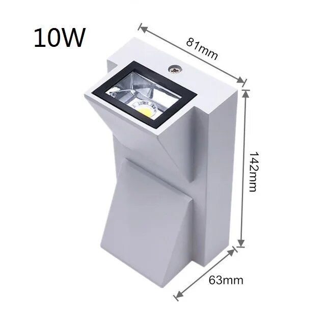 LED настенный светильник EE, 10W, Warm White, 10w1