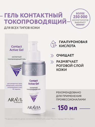 Изображение товара ARAVIA Контактный токопроводящий гель Contact Active Gel, 150 мл
