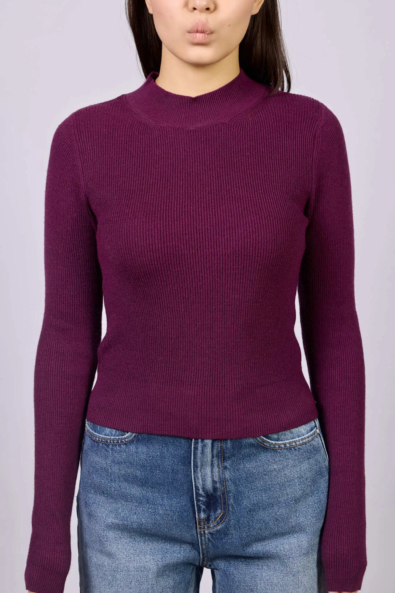 Джемпер Selfie, размер XS, фиолетовый — фото 1