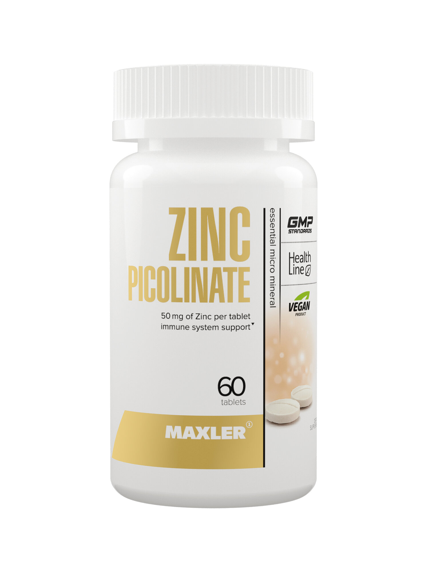 Цинк пиколинат для поддержки иммунитета MAXLER Zinc Picolinate 50 мг, 60 таблеток