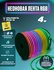 Гибкий неон RGB светодиодная Bluetooth лента 3 метра 1x2см с креплениями