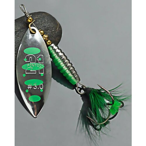 Блесна вертушка Long Pontoon21 treble hook synchrony #3.0 на щуку и окуня