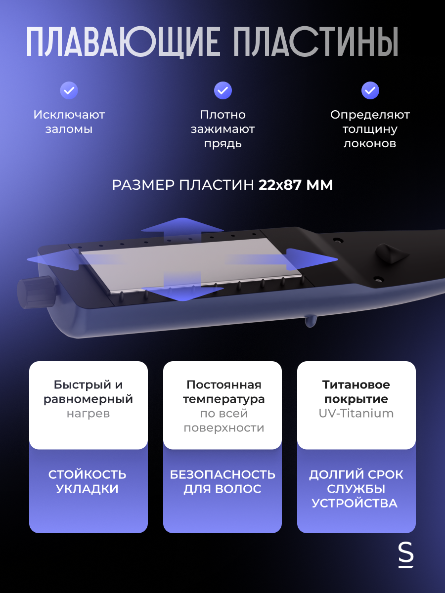 Выпрямитель 3 в 1 для волос Stoewer Штоер Hair Bliss Bloom / Утюжок с гофре — фото 1