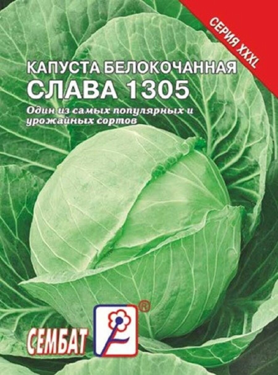 Капуста белокачанная Слава XXXL 5г / Сембат