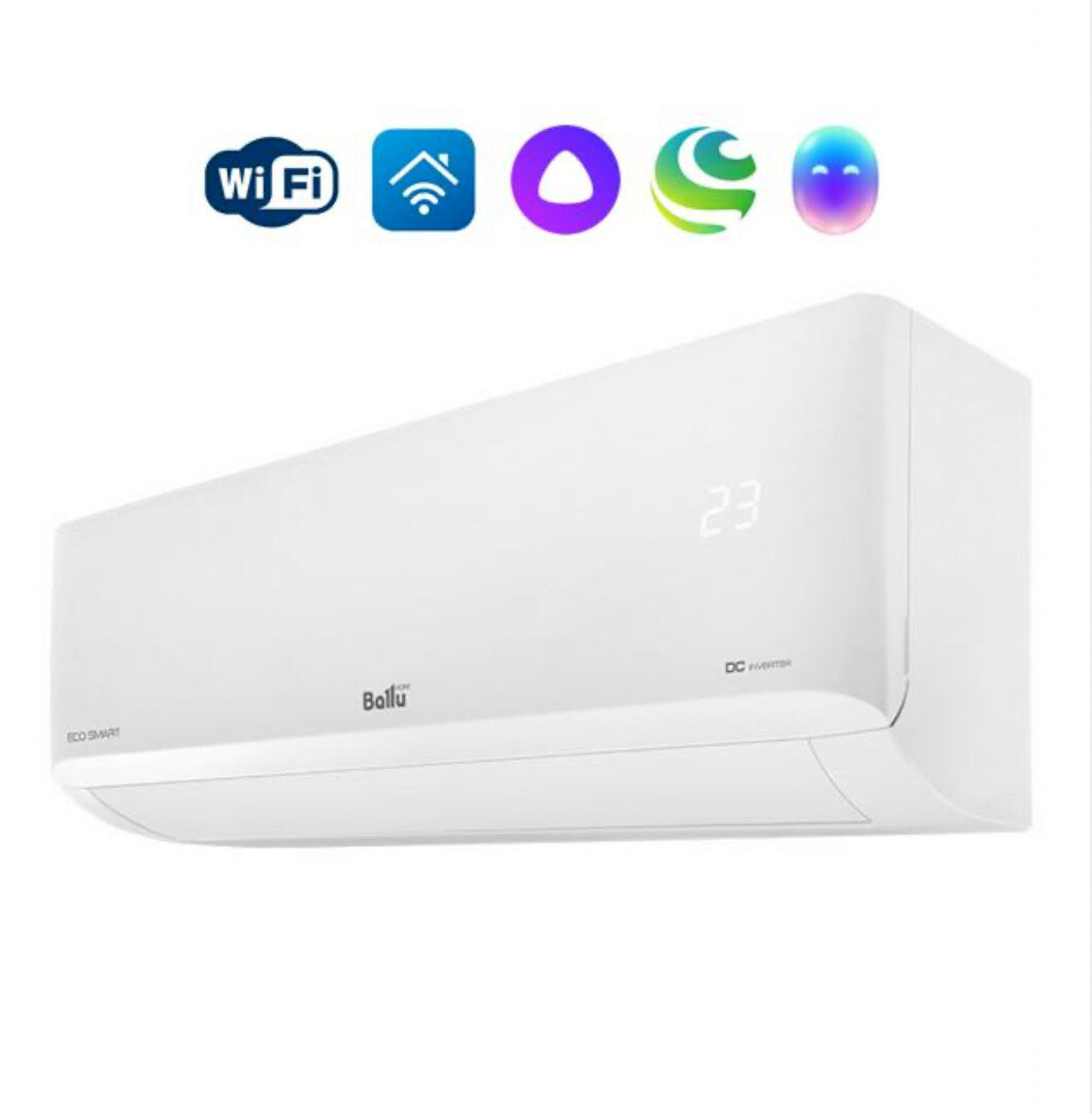 Сплит система Ballu BSYI-10HN8_V4 Eco Smart, инверторный, до 30 м2, Wi-Fi опция