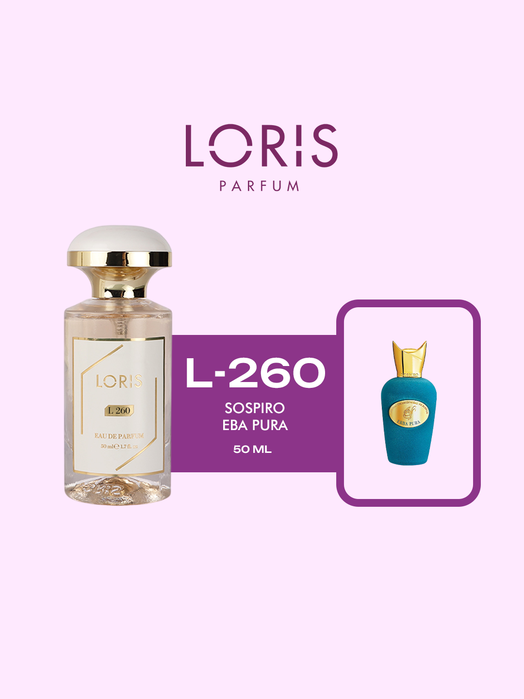 Женская парфюмерная вода "Loris Parfume" - Sospiro – Erba Pura, 50 мл, стойкость в течение дня