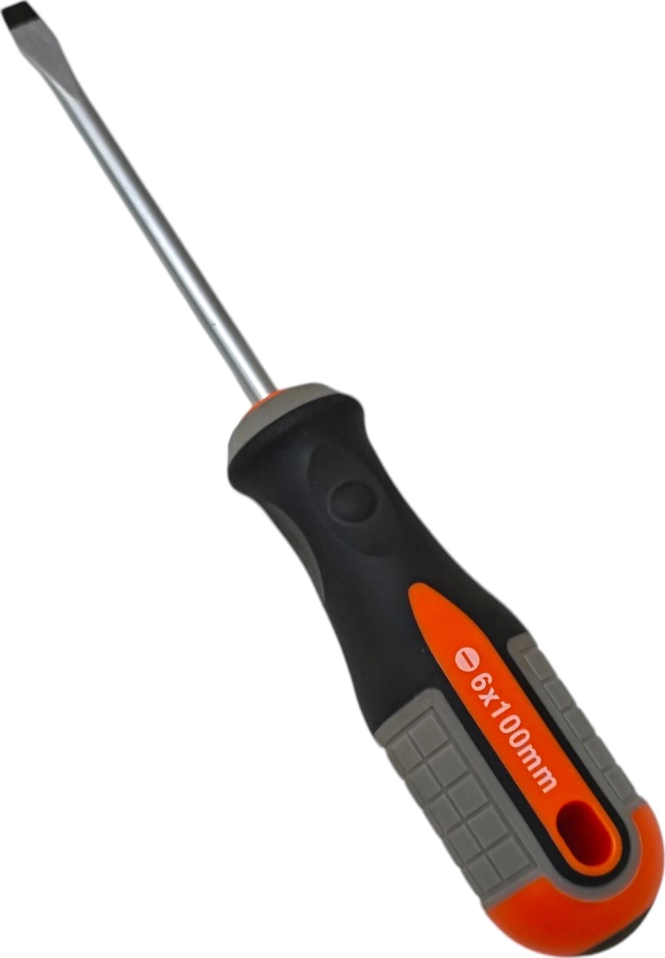 Отвертка стержневая шлицевая ROUND GRIP, SL6x100 мм Ombra 750610