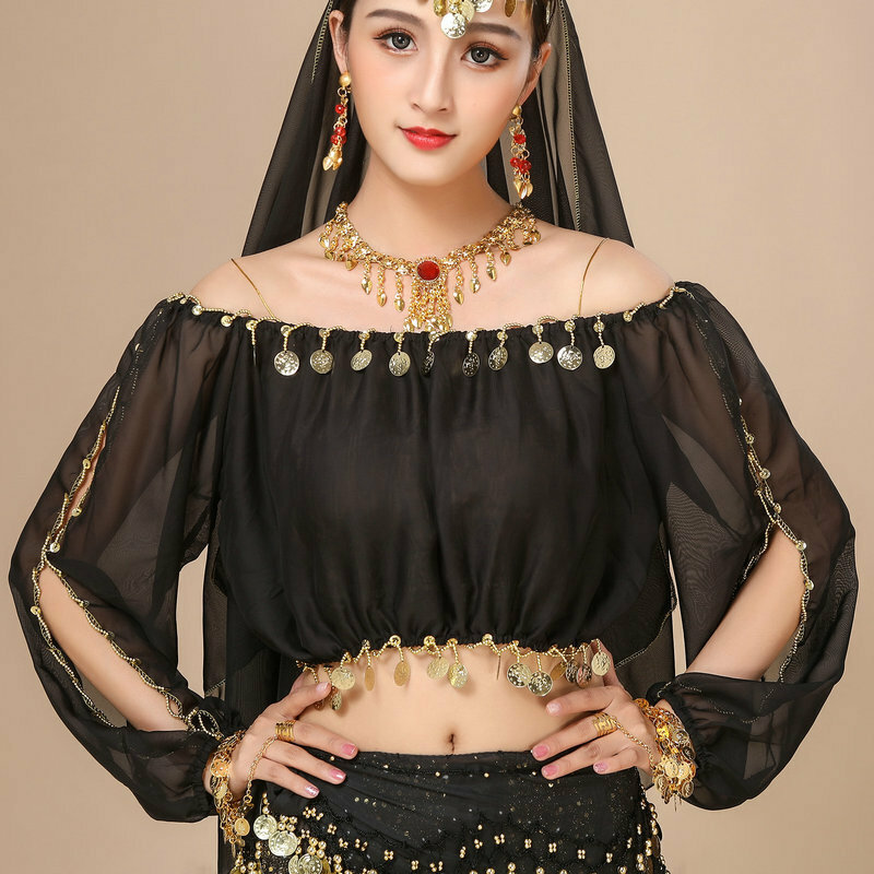 Костюм для танцев, черный, размер 1, индийский стиль