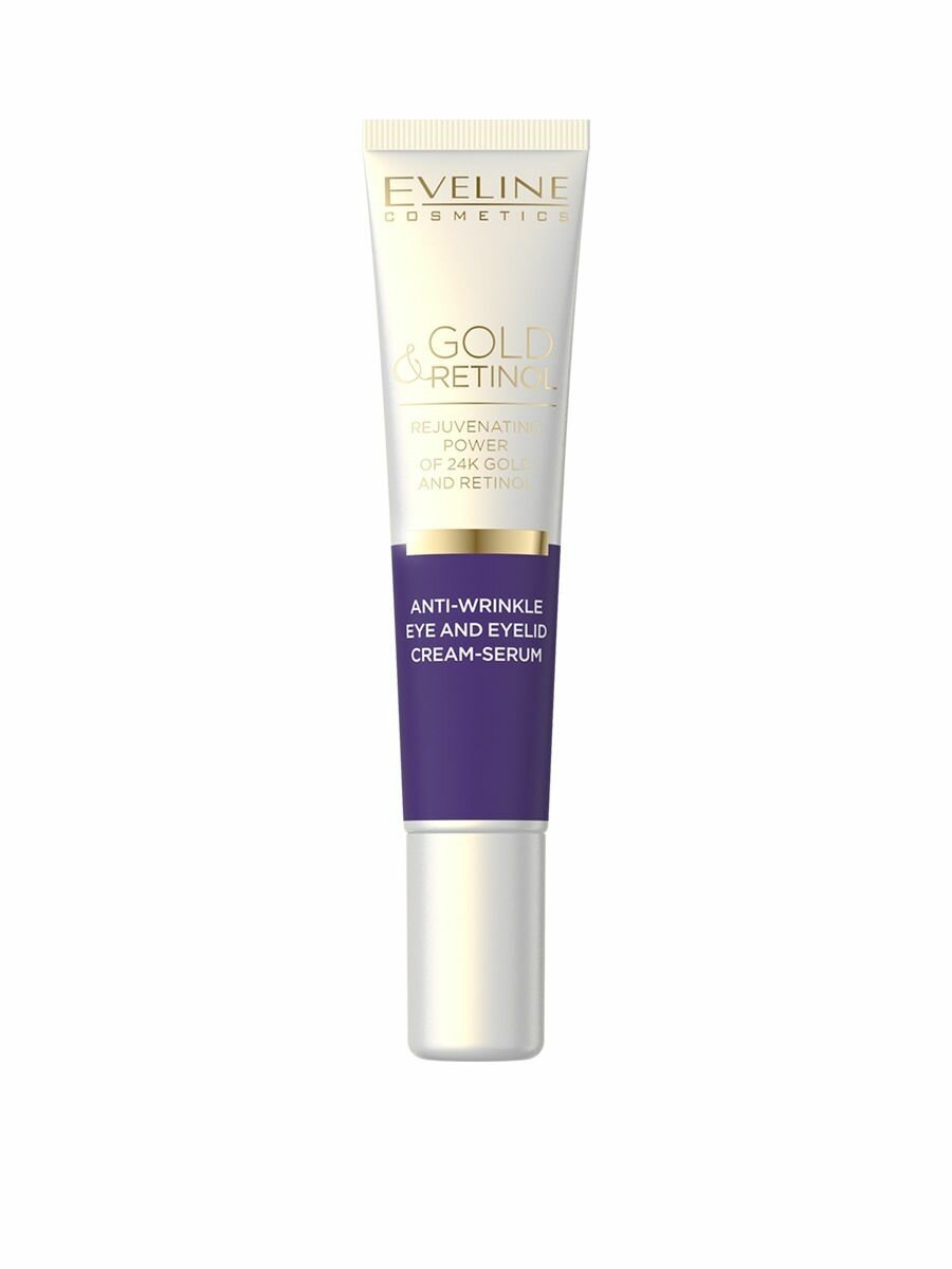EVELINE GOLD&RETINOL Крем-сыворотка против морщин для кожи вокруг глаз 20мл