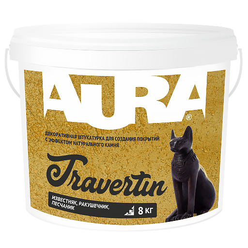 Aura Travertin штукатурка декоративная защитно-отделочная (16 кг)