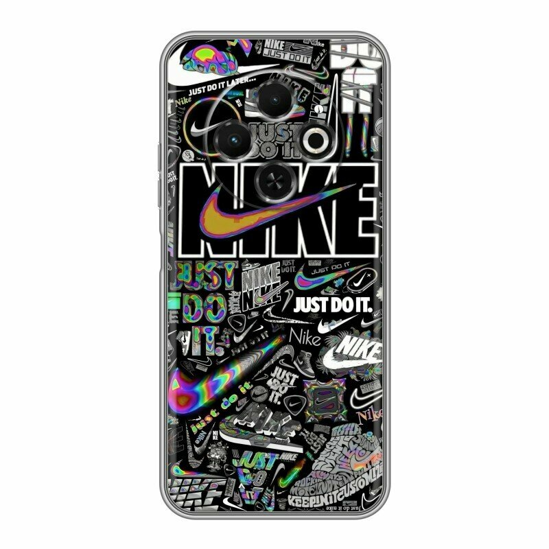 Чехол для Tecno Spark 30C с принтом Найк (Техно Спарк 30С) — фото 1