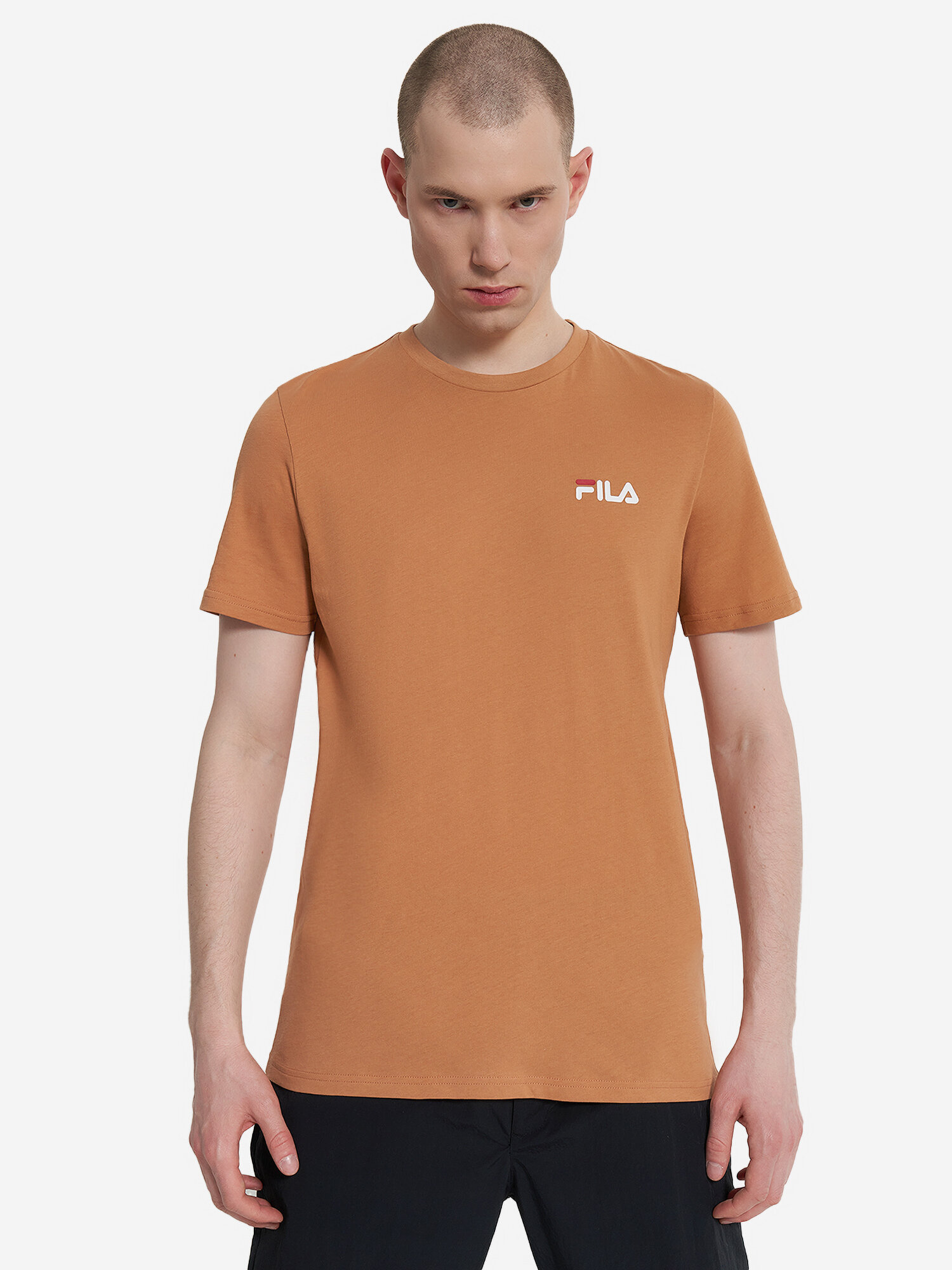 Футболка Fila Men's Essentials T-shirt, размер 48, коричневый — фото 1