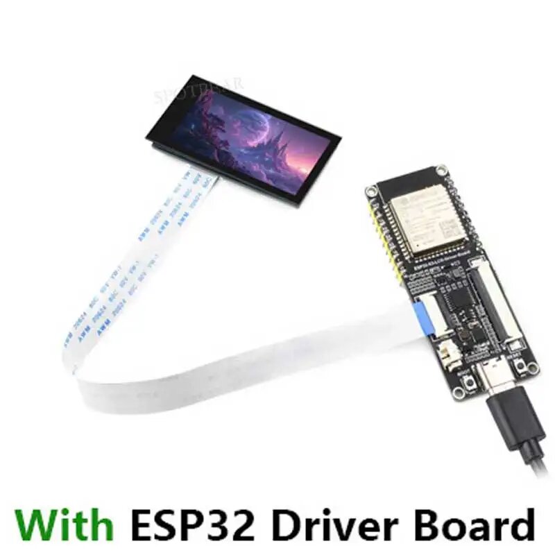 ESP32 1,9-дюймовый емкостный сенсорный ЖК-экран 1,9-дюймовый дисплей ST7789 170x320 для Arduino/Raspberry Pi/Pico, LCD-With-ESP32S3