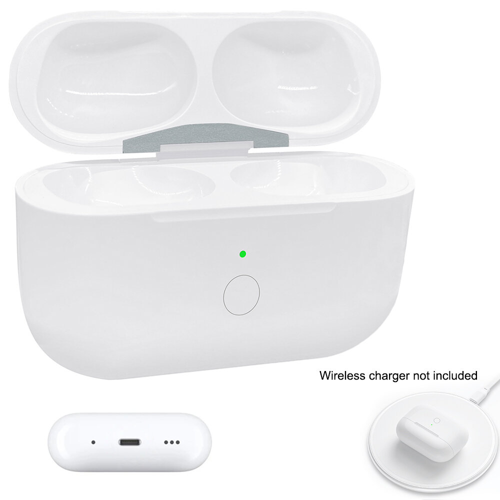 Беспроводной зарядный футляр 680 мАч для наушников AirPods Pro 2 / AirPods Pro (интерфейс Lightning 8 Pin) — фото 1